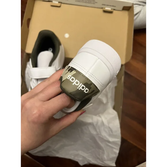 Adidas Kids Grand Court 2.0 EL C New White 100% Authentic New Sneaker